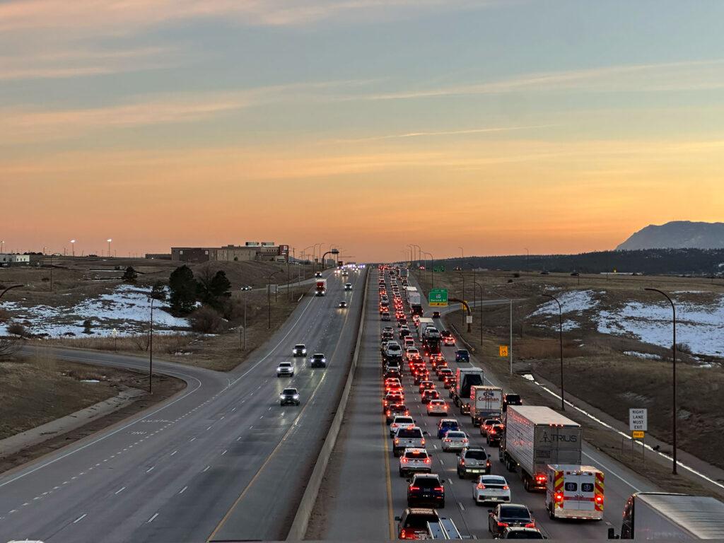 I-25 Traffic - Monument Hill Coloraod